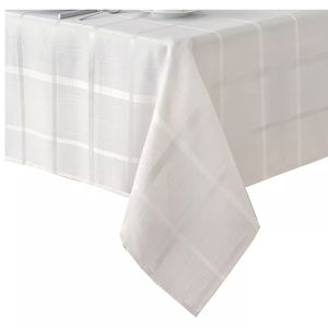 Elrene Home Fashions Elegance Plaid Jacquard Rectangle Tablecloth