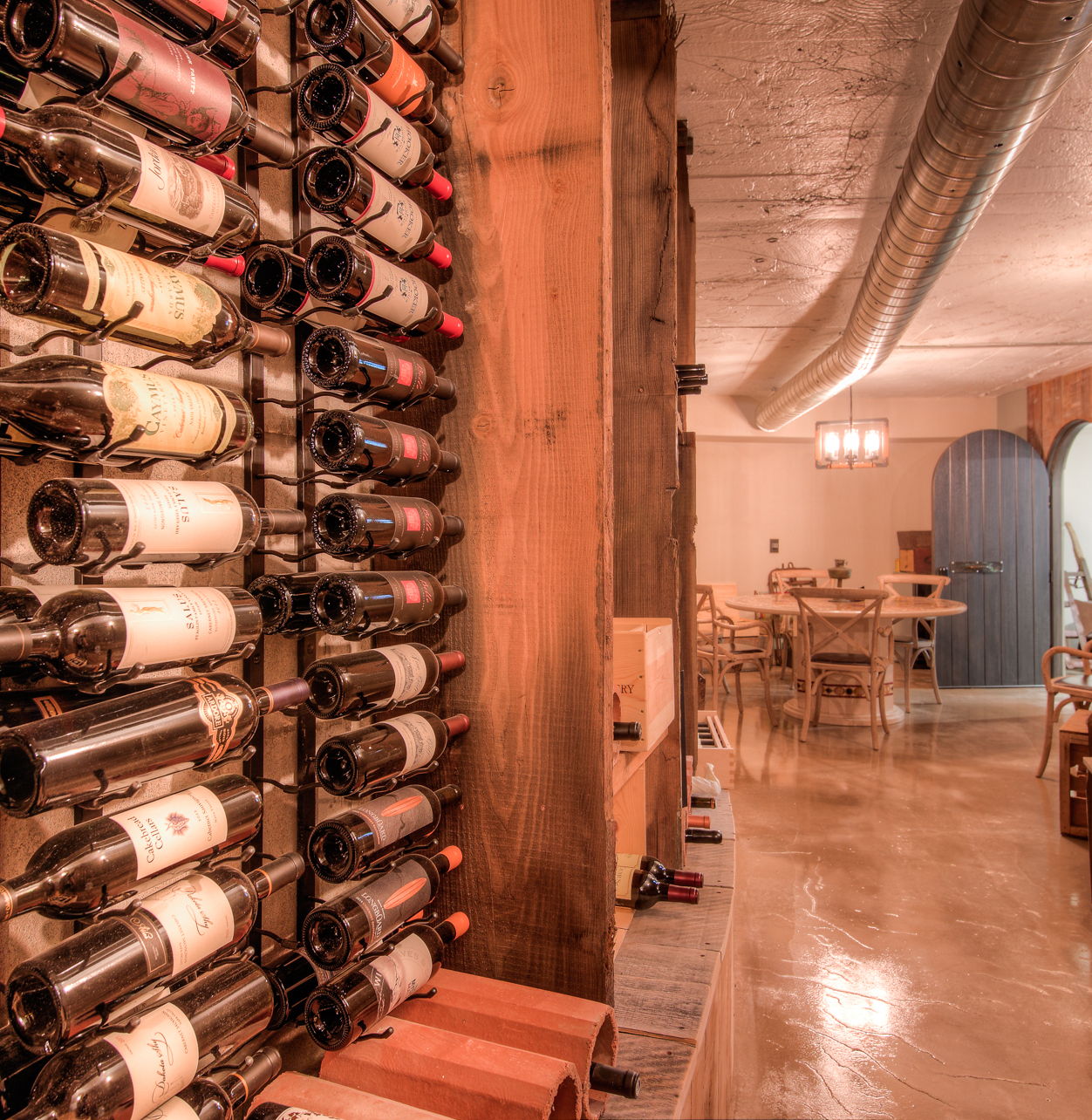 view of wine room