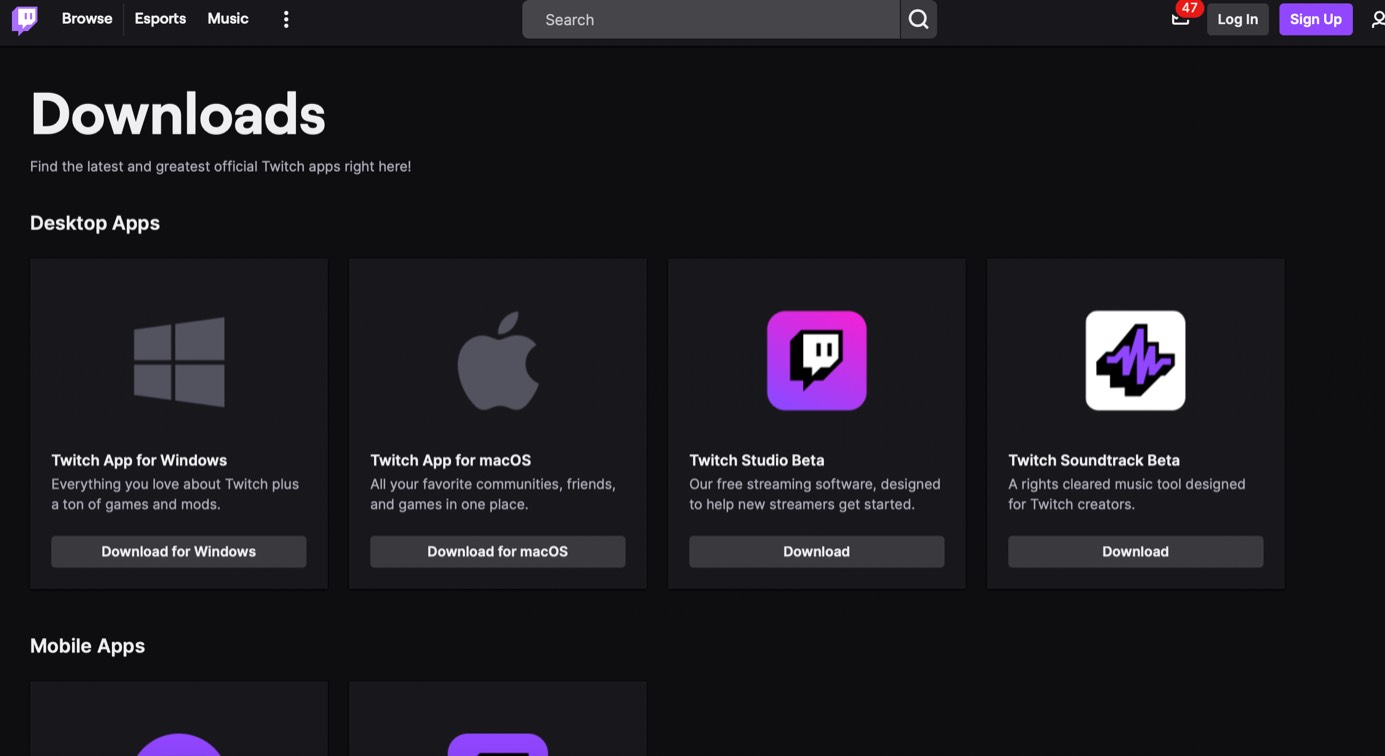 Twitch product / service