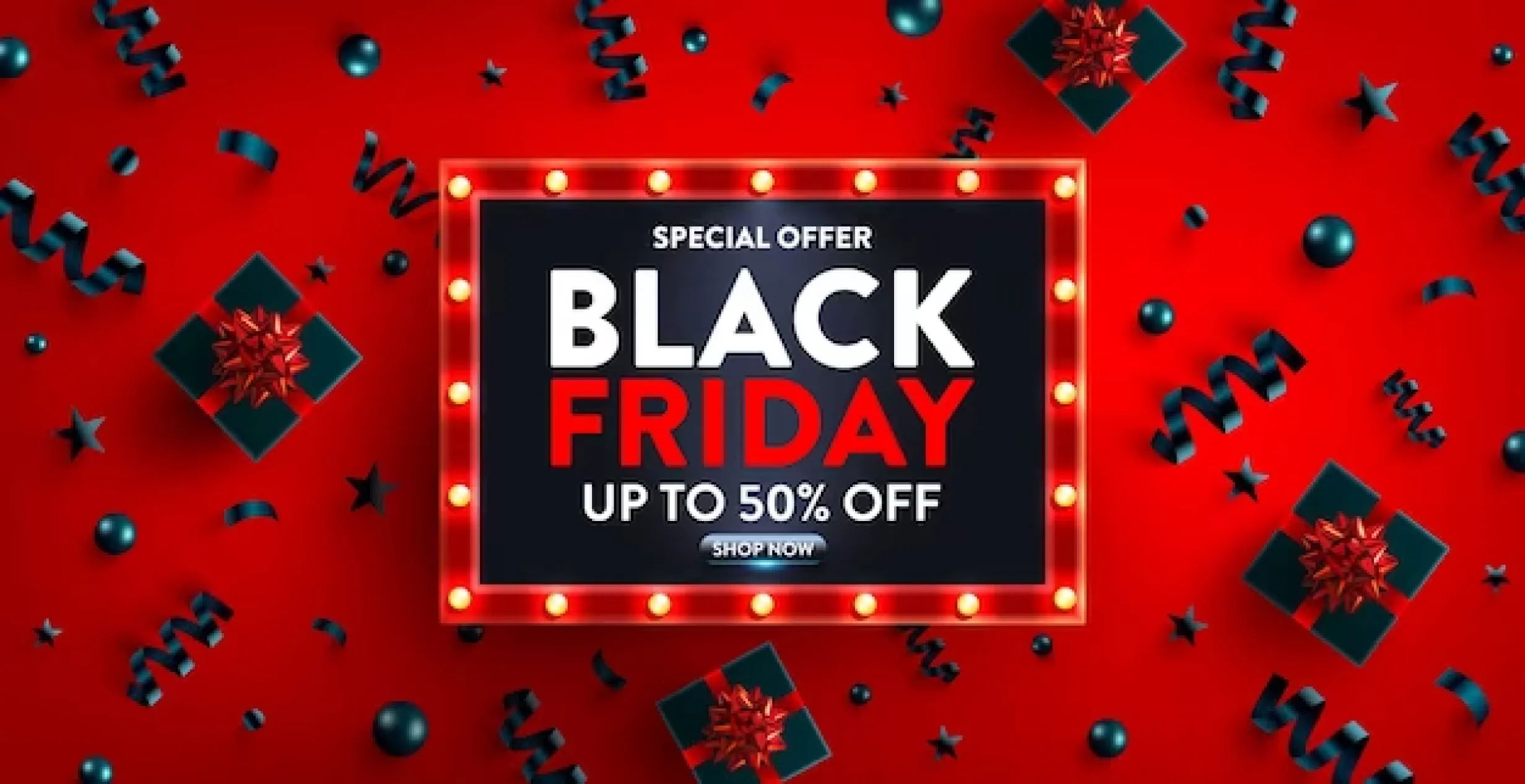 50% off offer for Black Friday Promotion