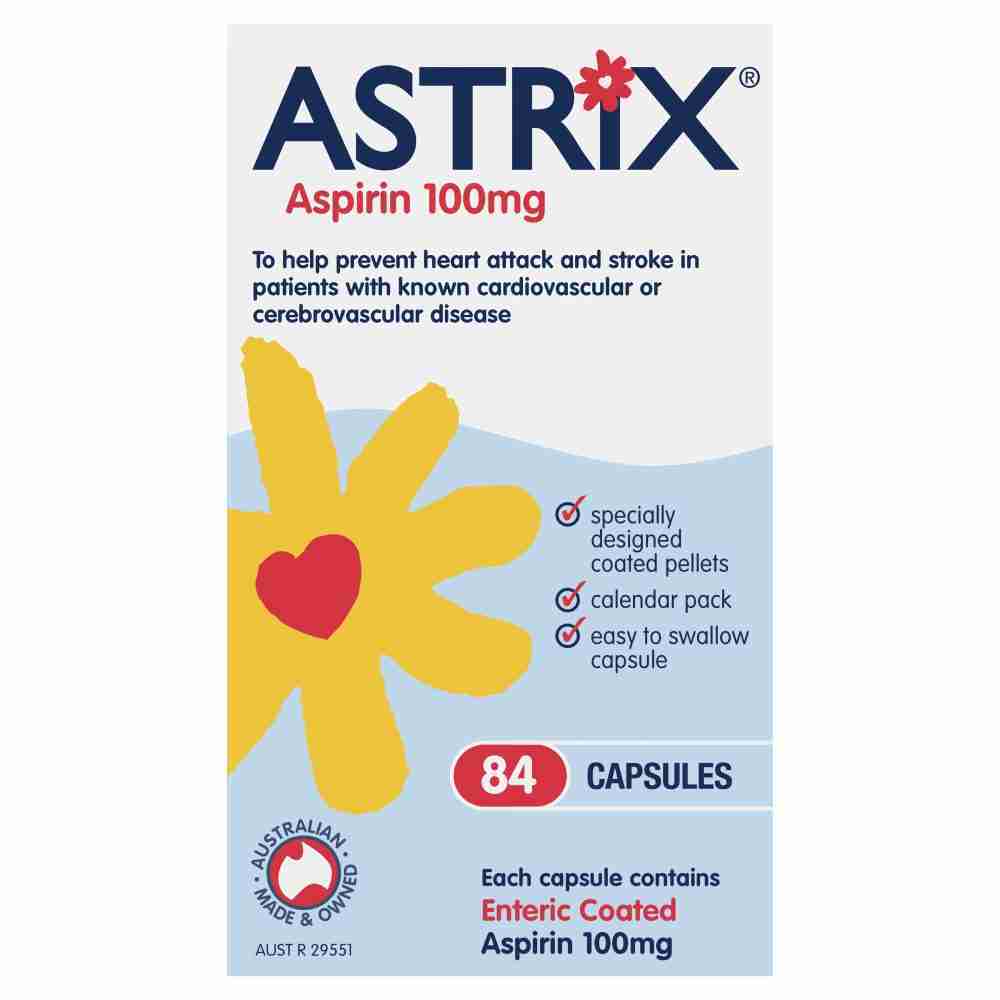Astrix Aspirin 100Mg 84 Capsules - Image 3
