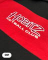 Hobitz Netball Club's close up of their EV2 Sportswear School Leavers Jersey