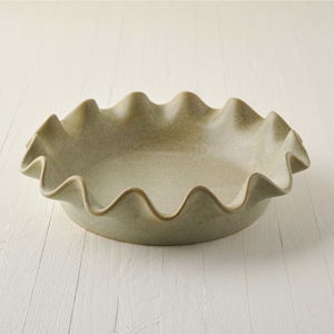 Loden Green Speckle Pie Dish