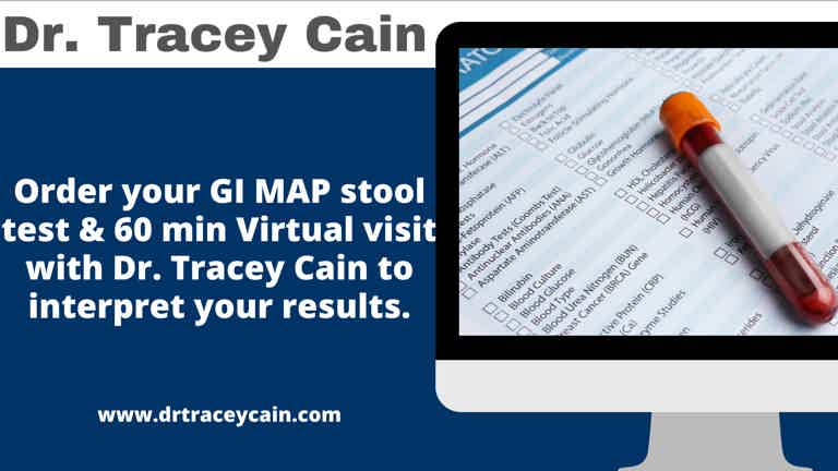 GI MAP TEST & 60 min Virtual Interpretation Visit with Dr. Tracey