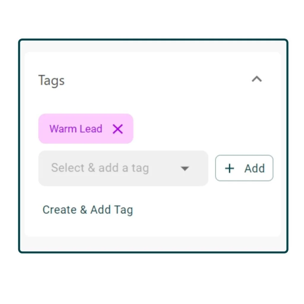 Manually assign first message tag