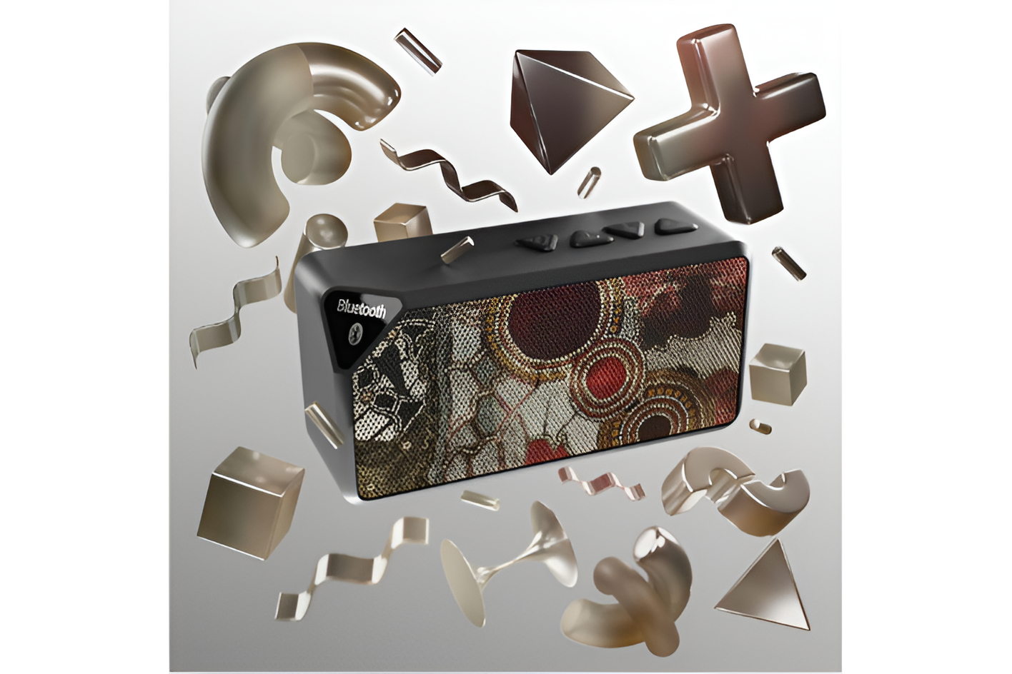 Aboriginal Art Bluetooth Speaker, Unique Music Player - Image 4