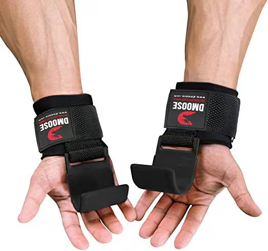 Weight lifting straps with hooks outlet
