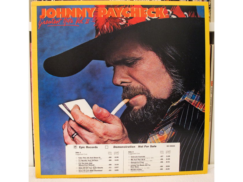 Johnny Paycheck - Greatest Hits, Volume II, (1978) Near Mint