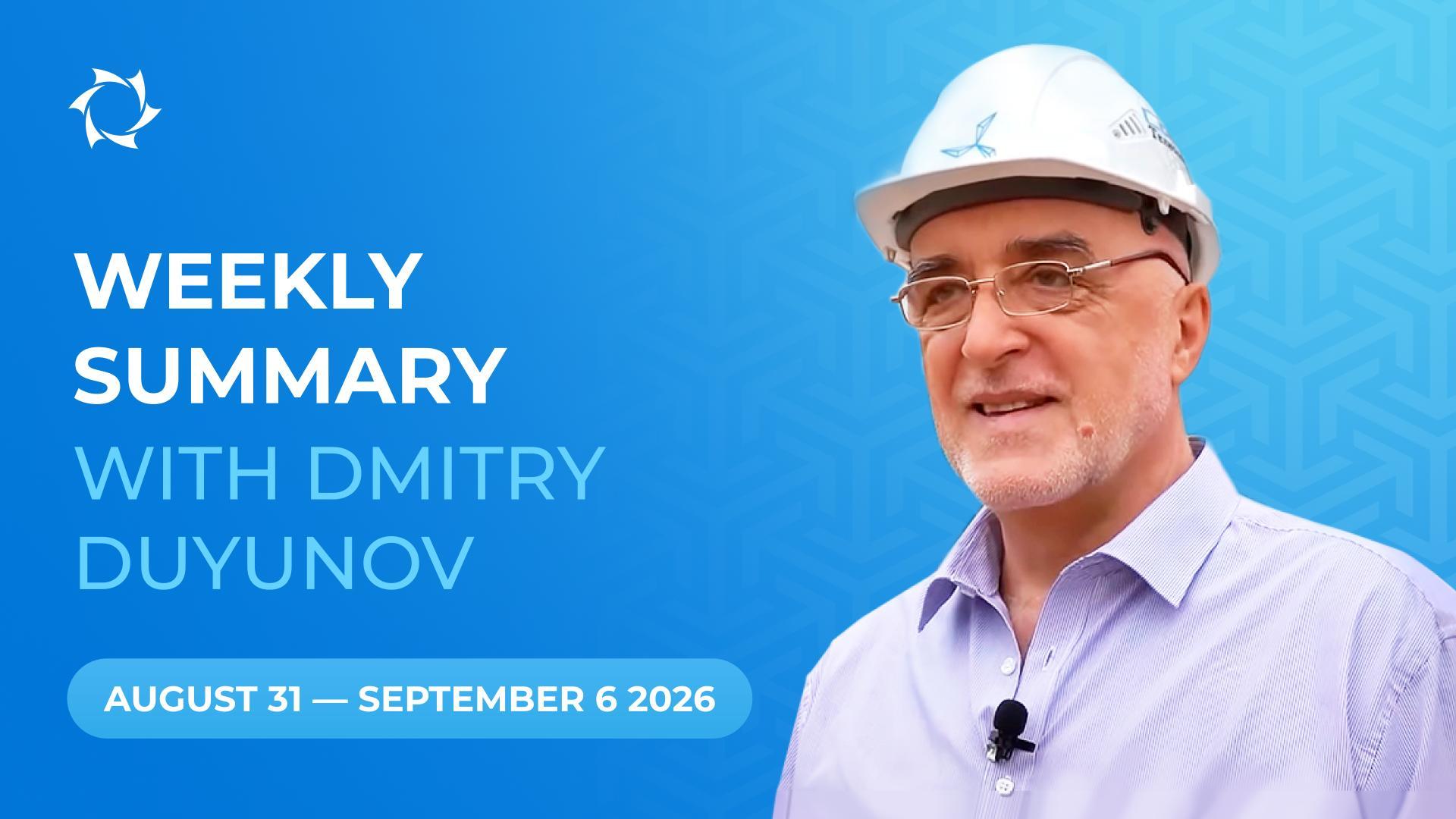 Weekly highlights from the Duyunov's Motors project