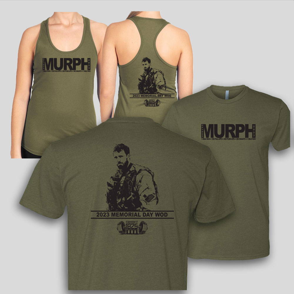 Crossfit 1825 Washington Illinois 2023 Memorial Day WOD shirts and tanks