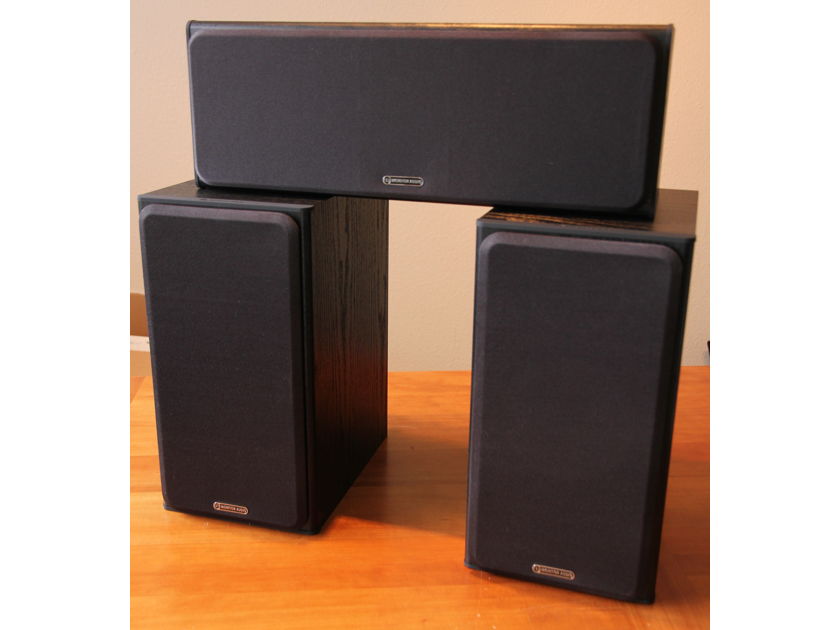 Monitor Audio BX2/BXCentre 5 pc system black new condition!
