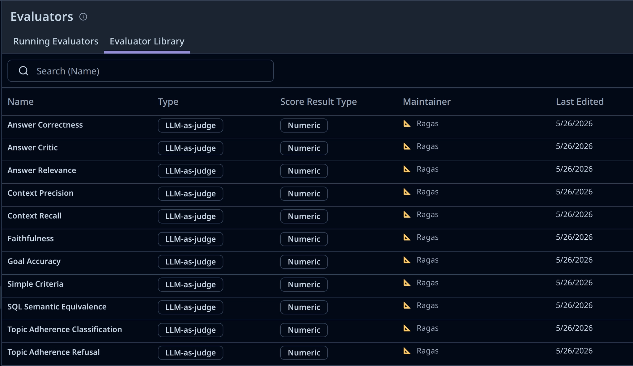 Ragas evaluator in Langfuse