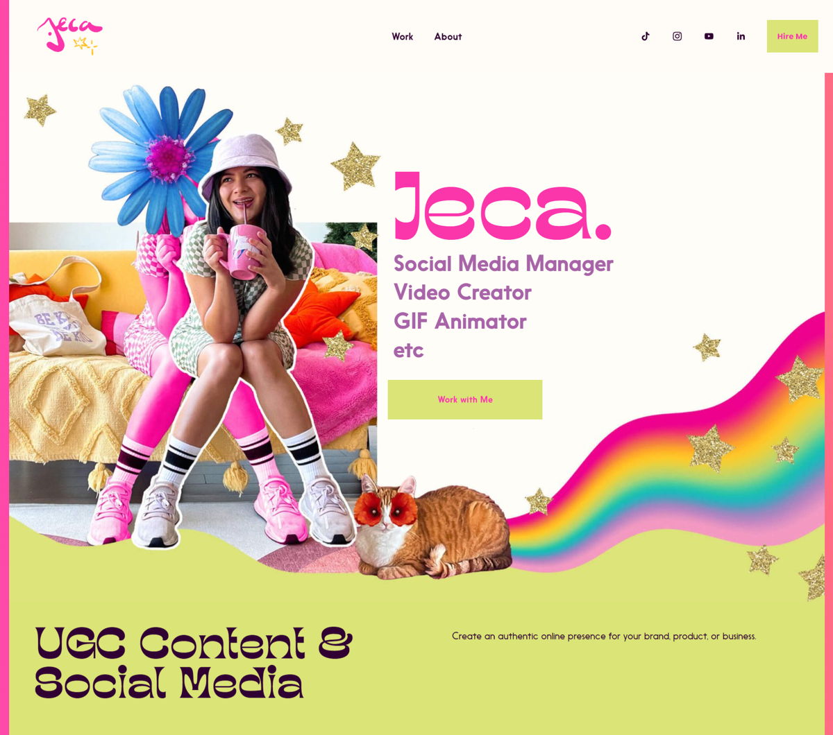 Screenshot of Jeca Martinez, from the virtual assistant websites collection.