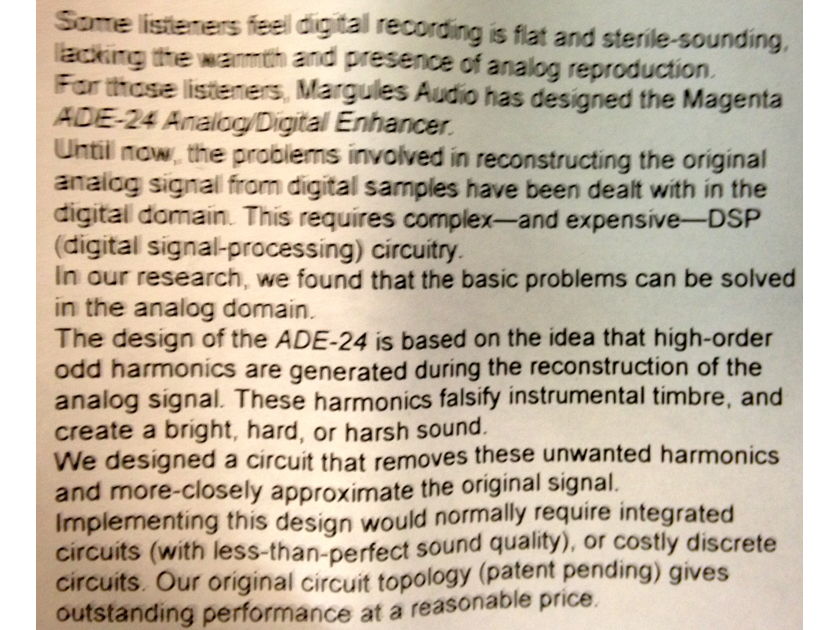 Magenta Audio ADE-24 Enhancer (NOS) $48 Reserve