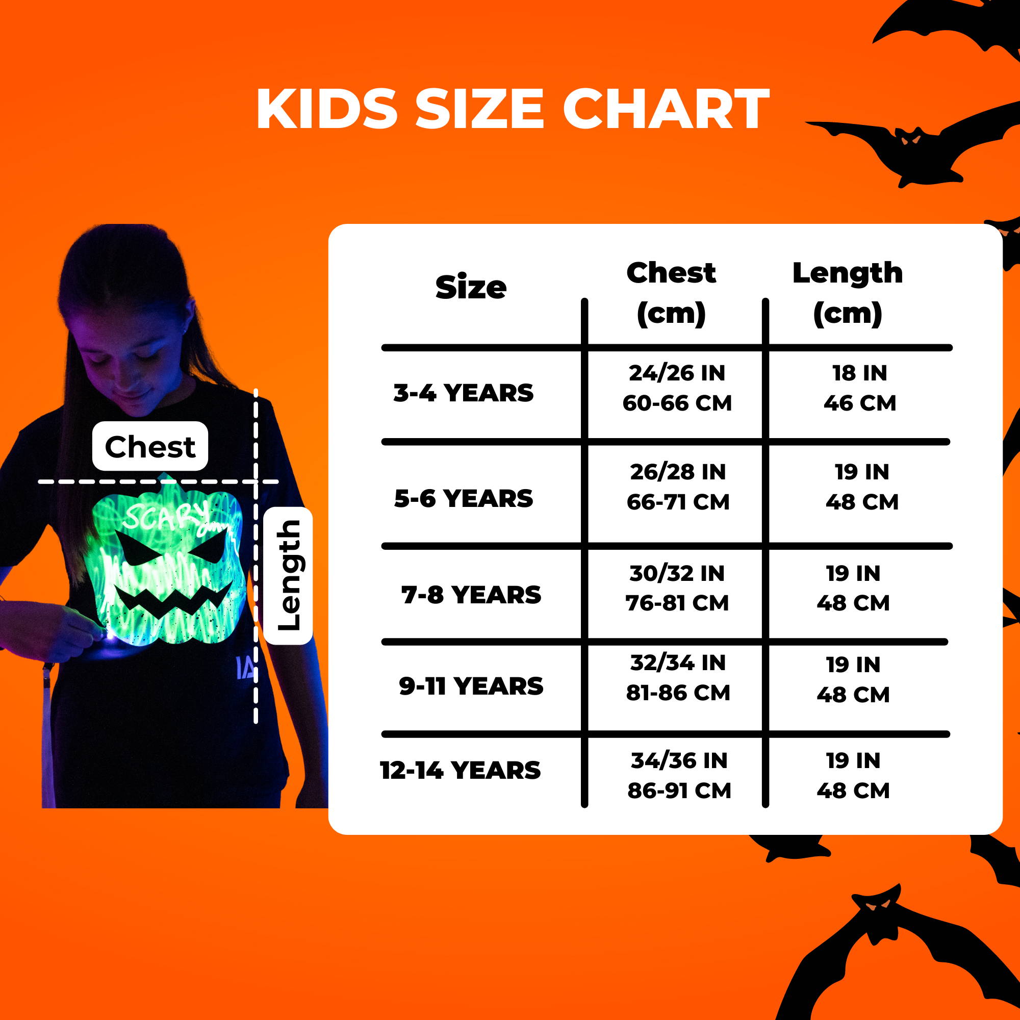 Jack O Lantern Interactive Glow T-Shirt - Halloween Edition ...
