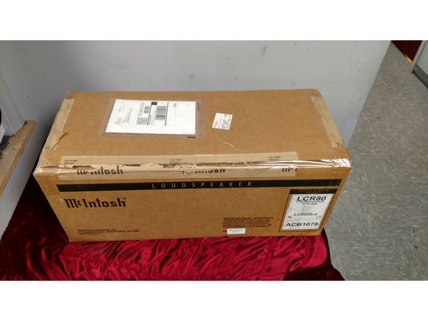 McIntosh LCR-80 3 Way Center Channel Speaker - Gloss Black - Original Box