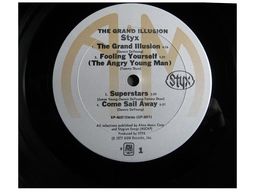 STYX - The Grand Illusion NM- Original 1977 A&M Records SP-4637