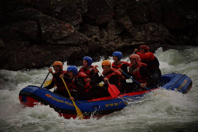 Evening rafting