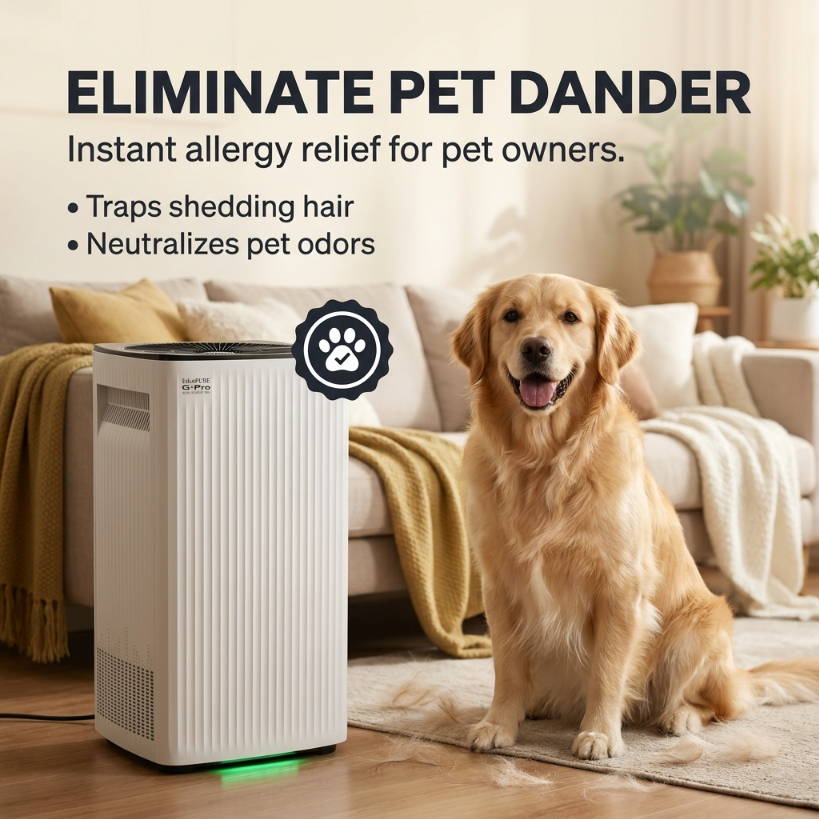 EdenPURE G-Pro Eliminates Pet Dander