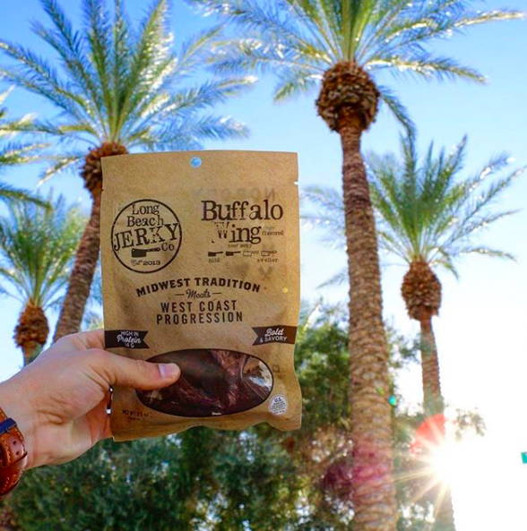 Long Beach Jerky Co Buffalo Wing JerkyGent Beef Jerky Subscription Box Jerky of The Month Club 