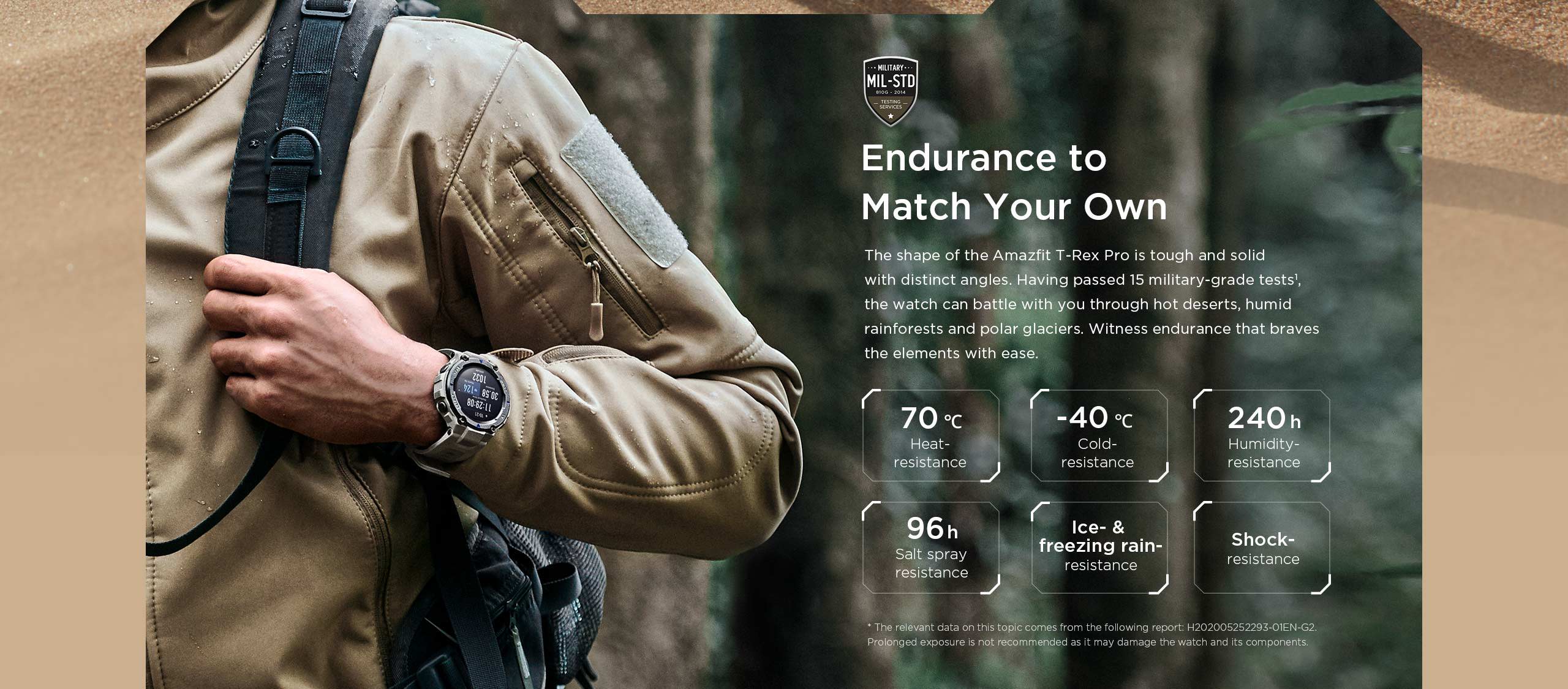 Amazfit T-Rex Pro - Military Grade Smartwatch and Activity Tracker