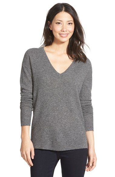 Halogen V Neck Lightweight Cashmere Sweater Review Slant