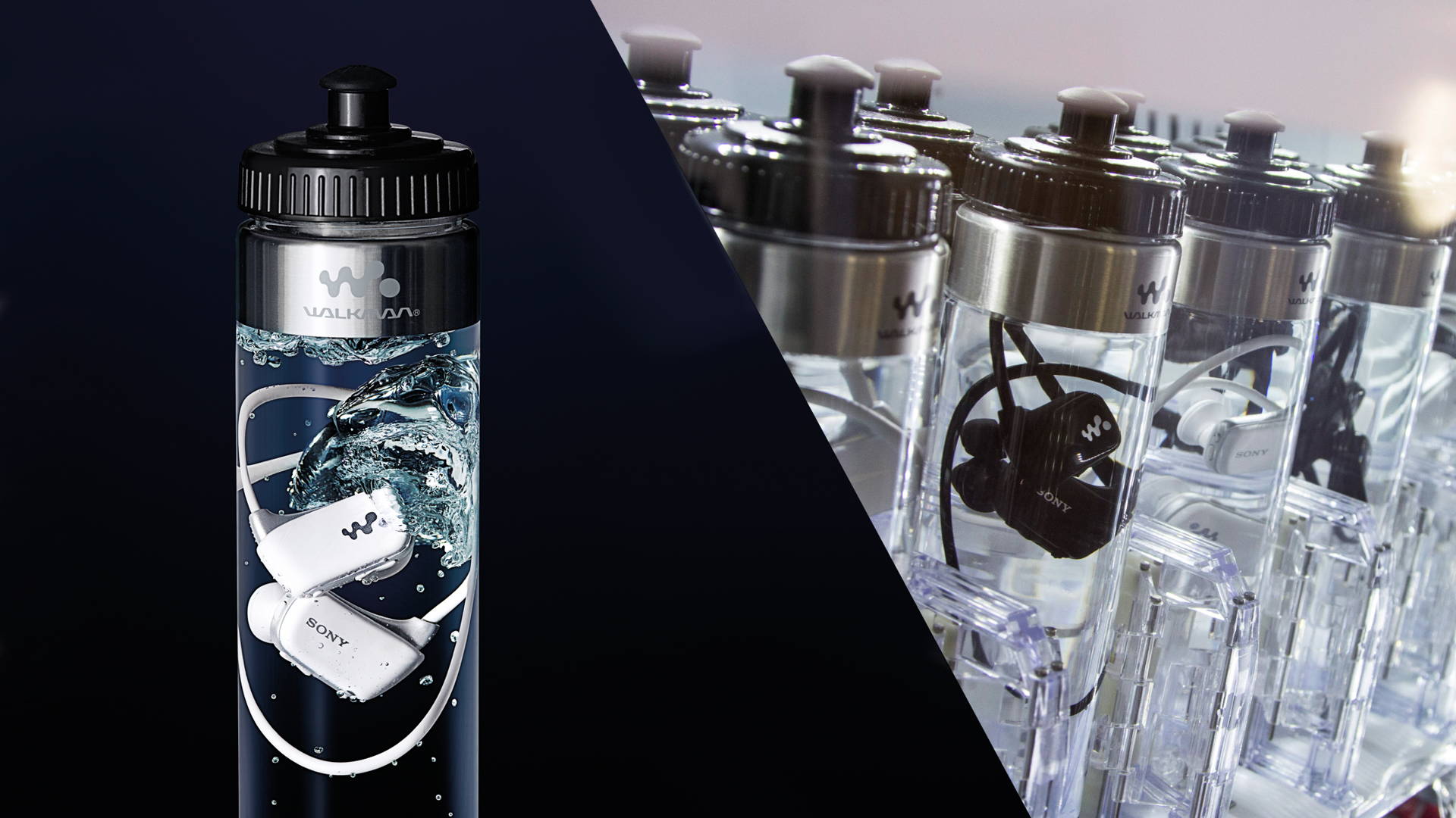 The Bottled Waterproof Walkman by Sony | Dieline - Design, Branding &  Packaging Inspiration