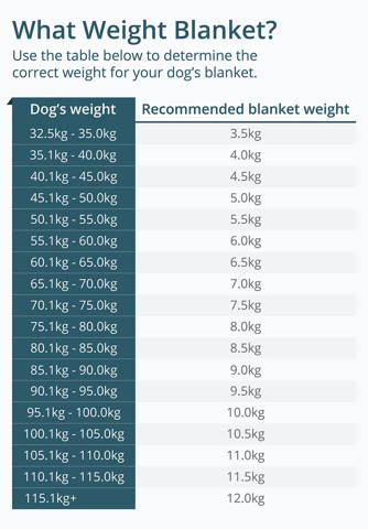 Choose the correct weight for a large dog