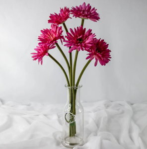Fuchsia Real Touch Gerbera - Realistic Artificial Flowers