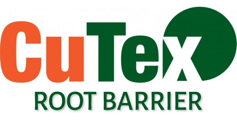 cutex product logo root barrier systems red and green japanese knotweed root barrier