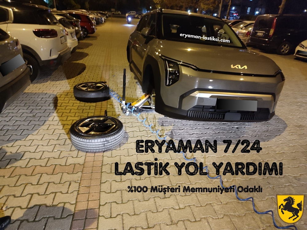 Eryaman gezici lastik tamircisi - yol üstünde lastik tamiri