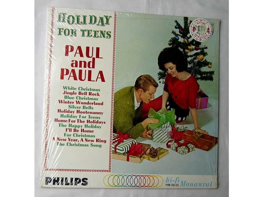 PAUL & PAULA LP- - Holiday for Teens -rare SEALED 1963 Philips MONO album