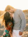 After Edits Shot of Couple Kissing in Front of Sunset by Tec Petaja