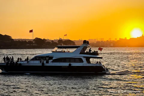 Sunset Small-Group Yacht Cruise on Bosphorus