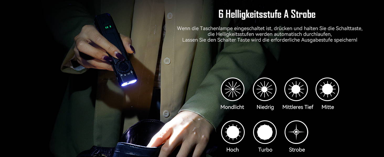 IMALENT LD35 Wiederaufladbare EDC Taschenlampe