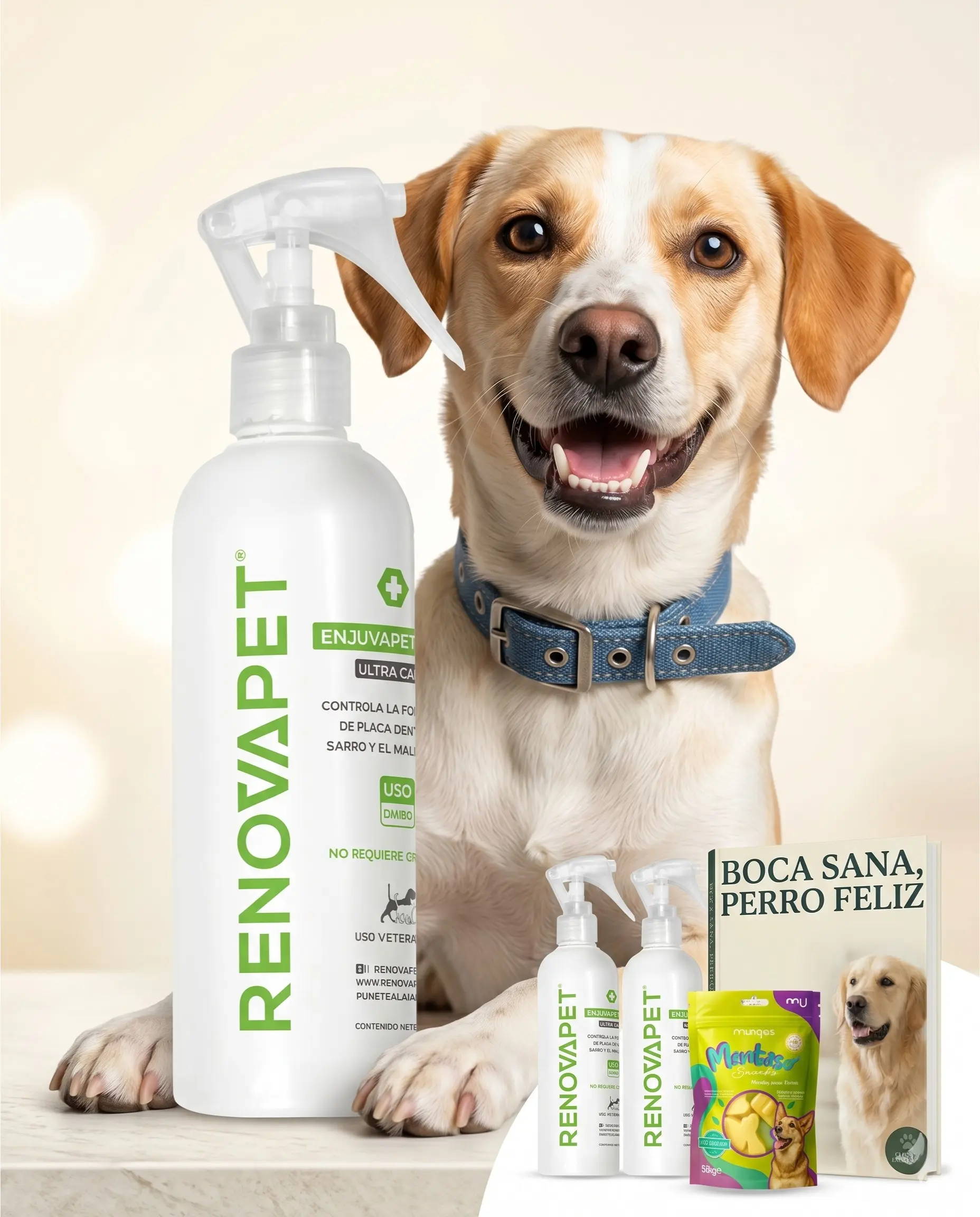kit dental RENOVAPET perros aliento fresco