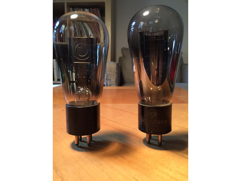 RCA 45 Globes - NOS matched pair