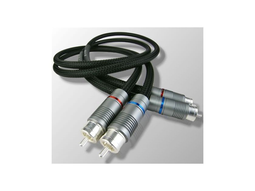 Audio Art Cable 1.0m pr. IC-3SE w/ Sound Connections Xhadow RCA's   --High-End Performance, Real World Prices.
