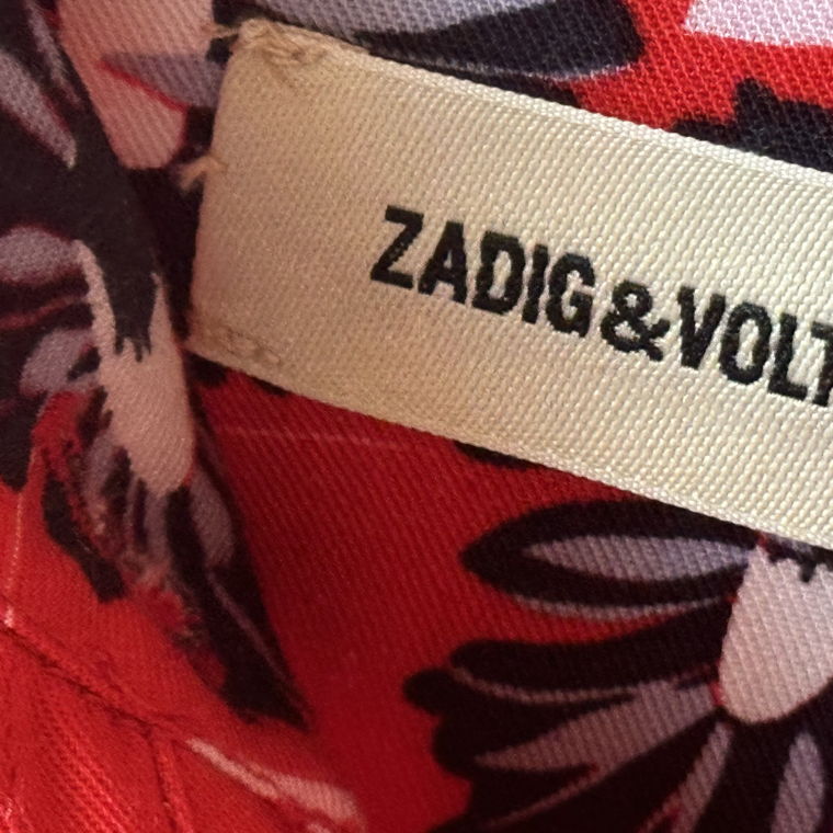 Zadig et Voltaire, robe rouge Karolina