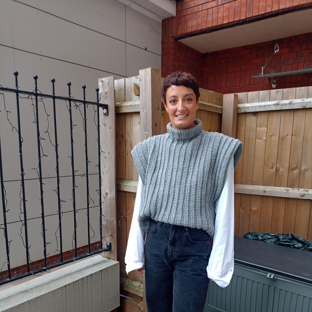 Crochet pattern: Boxy sweater vest