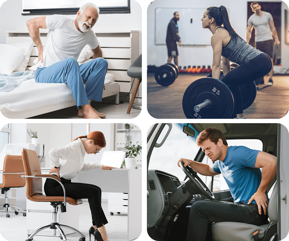lumbar traction massager