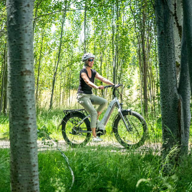 Women on a bike