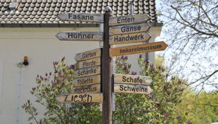 alte fasanerie berlin wegschild