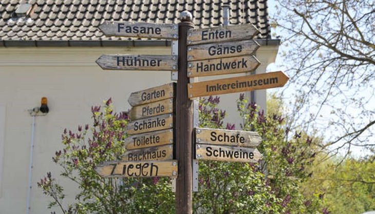 alte fasanerie berlin wegschild