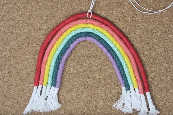 Macrame Rainbow Step 5