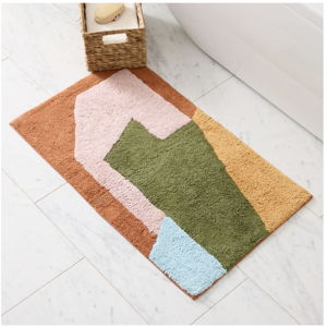 Angled Modern Bath Mat