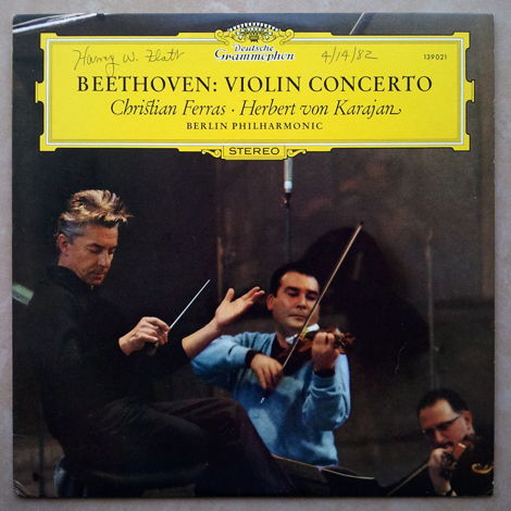 DG | FERRAS/KARAJAN/BEETHOVEN - Violin Concerto / EX