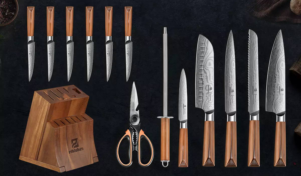 Piklohas knife set - cutlery - german knife block