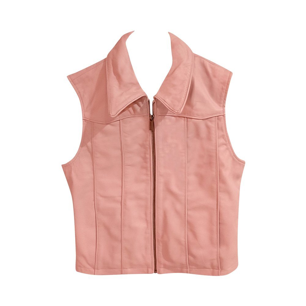 GRENADA VEST - Pink LEATHER