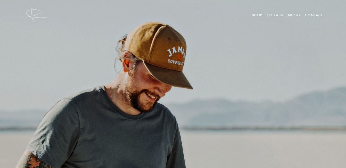 Screenshot of Peter McKinnon, from the squarespace photography websites collection.